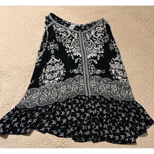 Boho Chic Printed Sleeveless Top By Pila - XL - Made In India